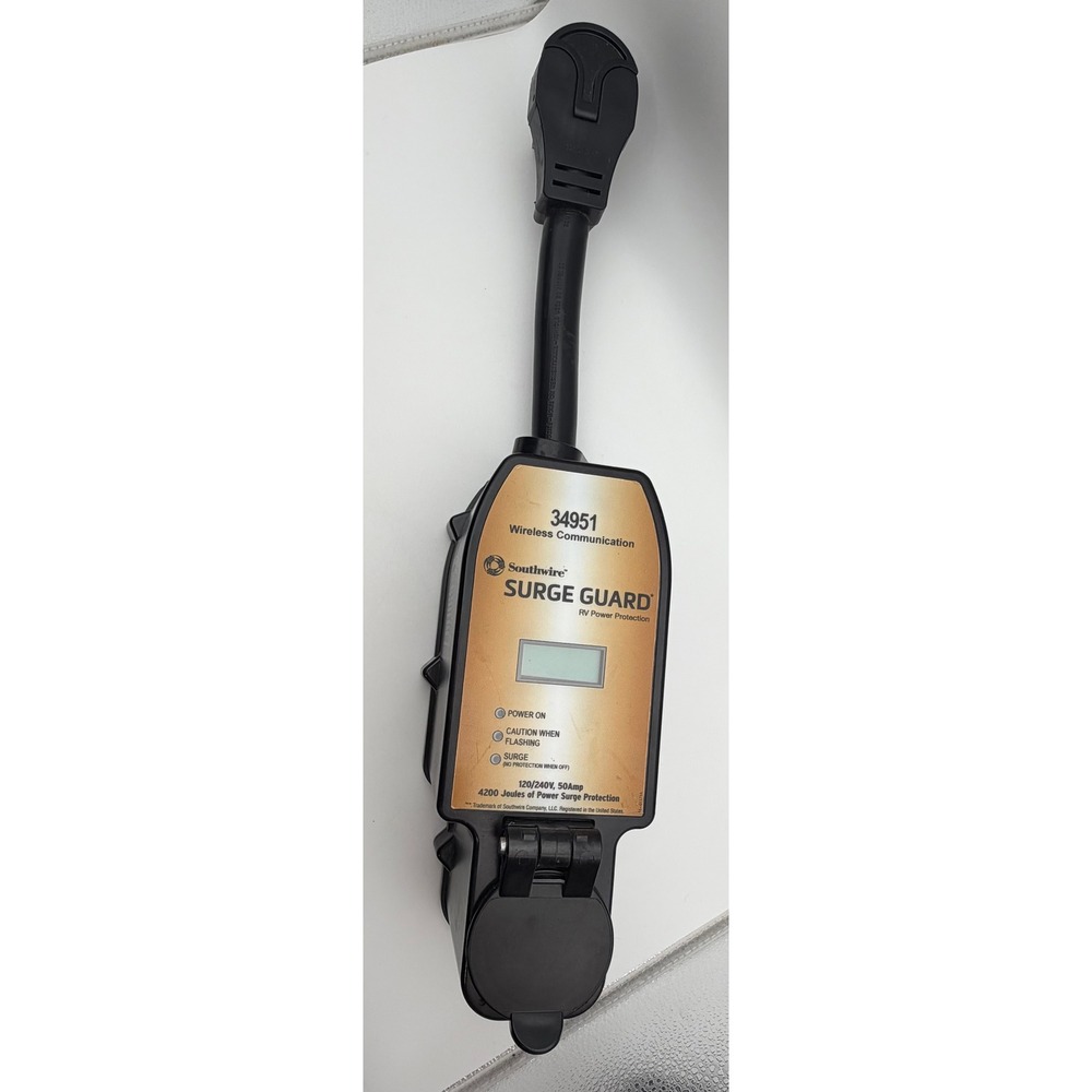 Southwire Surge Guard 34951 RV Power‎ Protection 50A 120/240V 4200 Joules Black